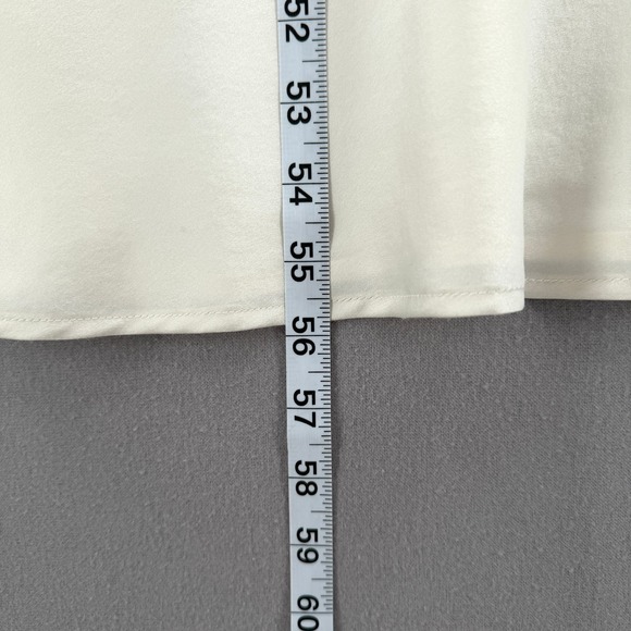 ENZA COSTA Strapless Silk Bias Maxi Dress Women Small Off White Quiet Luxury NEW - Picture 11 of 15